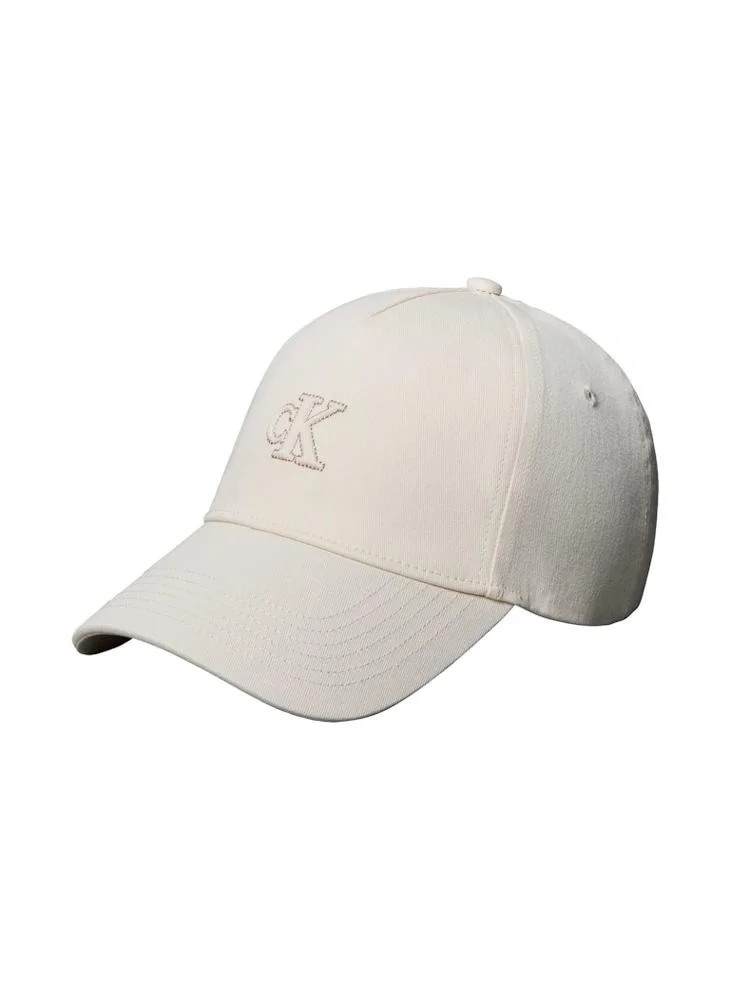 CALVIN KLEIN Monogram Shine Embroidery Moire Cap